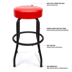 Craftsman Red Vinyl Round Stool