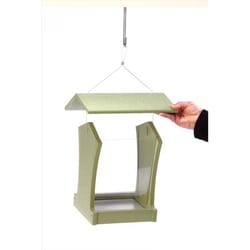 Birds Choice Green Solutions Wild Bird 4.5 lb Plastic Tall Hopper Bird Feeder