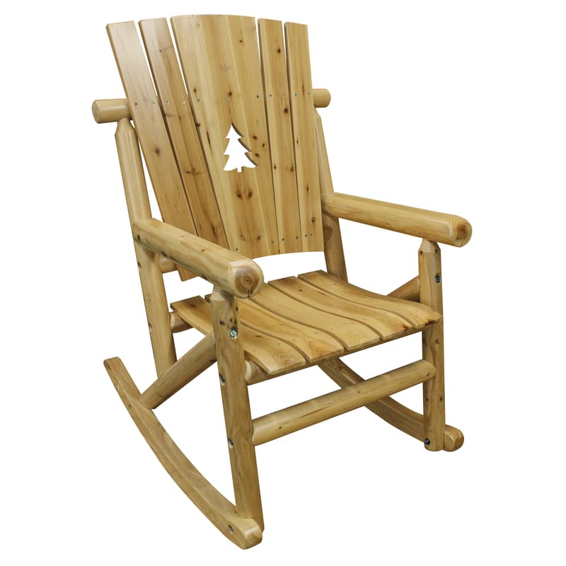 Leigh Country Aspen Natural Wood Frame Pine Tree Rocking Chair - Ace ...