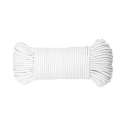 Koch Industries 5/32 in. D X 100 ft. L White Diamond Braided Paracord Rope