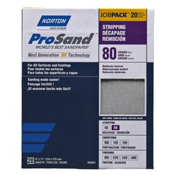 Norton ProSand 11 in. L X 9 in. W 80 Grit Aluminum Oxide Sandpaper 20 pk