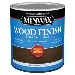 Minwax Wood Finish Water-Based Solid Dark Walnut Water-Based Wood Stain 1 qt