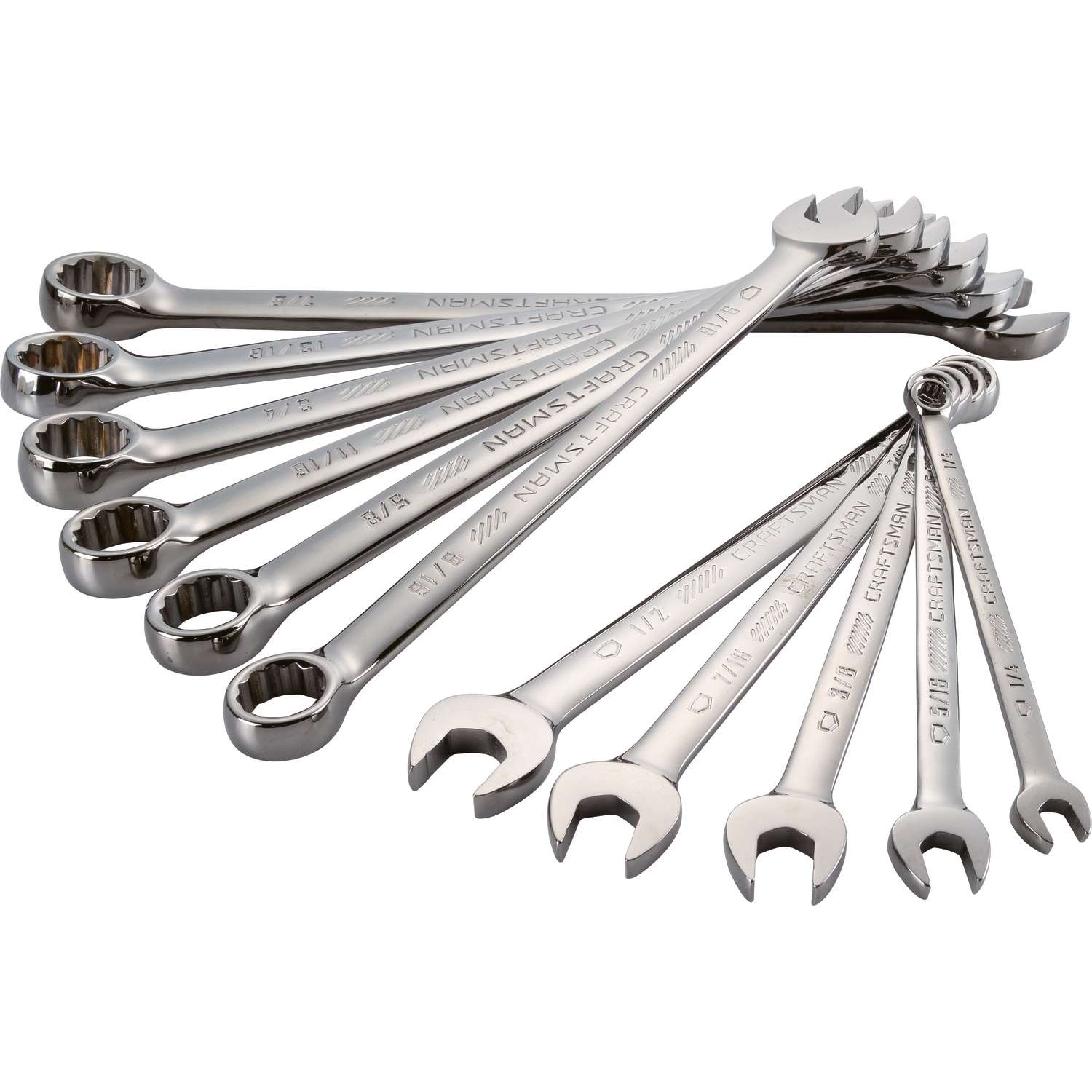 Craftsman SAE Long Panel Combination Wrench Set 11 pc. - Ace Hardware