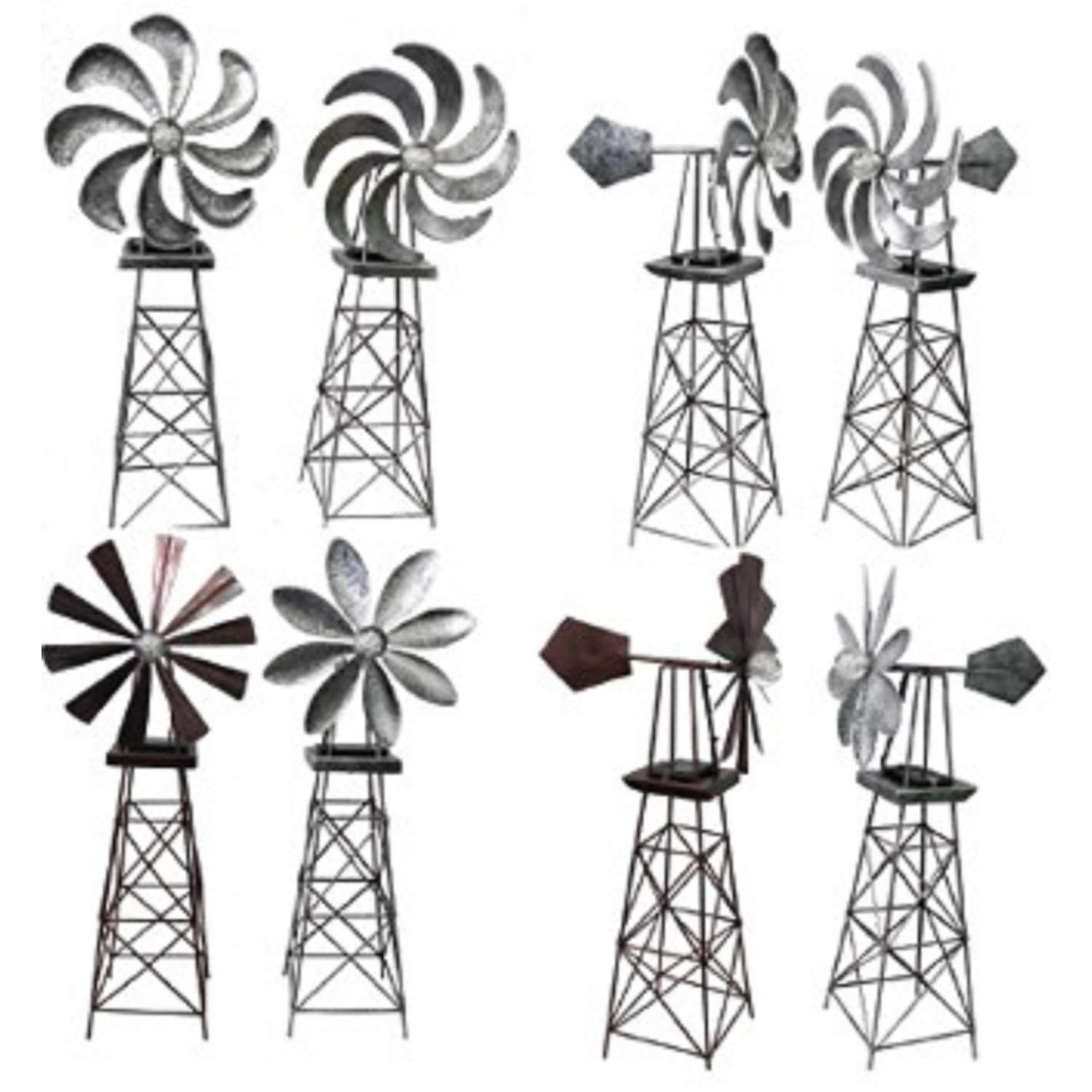 Smart Solar Silver Metal 16.14 in. H Solar Windmill Stake Ace Hardware