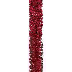 Holiday Trims 4 in. D X 18 ft. L Tinsel Garland