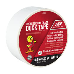 Ace 1.88 in. W X 20 yd L White Solid Duct Tape