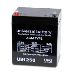 Universal Power Group UB1250 5 Ah 12 V Lead Acid Battery