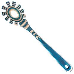 Totally Bamboo Baltique Mykonos Light Blue/Natural Birch Wood Spaghetti Spoon