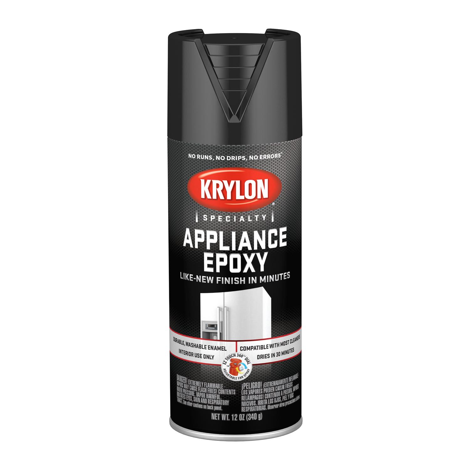 UPC 724504032069 product image for Krylon Gloss Black Appliance Epoxy 12 oz. | upcitemdb.com