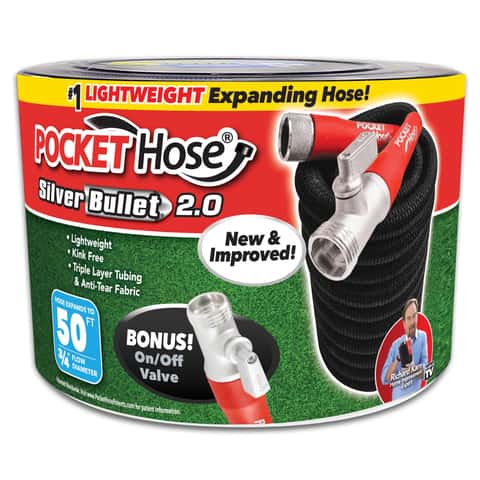 Metal Garden Hose As Seen on TV 5/8 in. D X 50 ft. L Heavy Duty Garden Hose Silver Metal Garden Hose As Seen on TV 5/8 in. D X 50 ft. L Heavy Duty Garden Hose Silver
