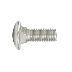 HILLMAN 0.375 in. X 1 in. L Stainless Steel Carriage Bolt 25 pk