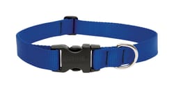 Lupine Pet Basic Solids Blue Blue Nylon Dog Adjustable Collar