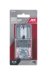Ace Zinc 3-1/4 in. L Double Hinge Safety Hasp 1 pk