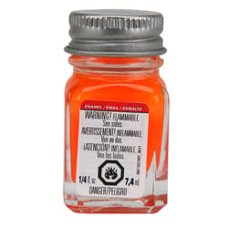 Testors Fluorescent Orange Enamel Paint 0.25 oz