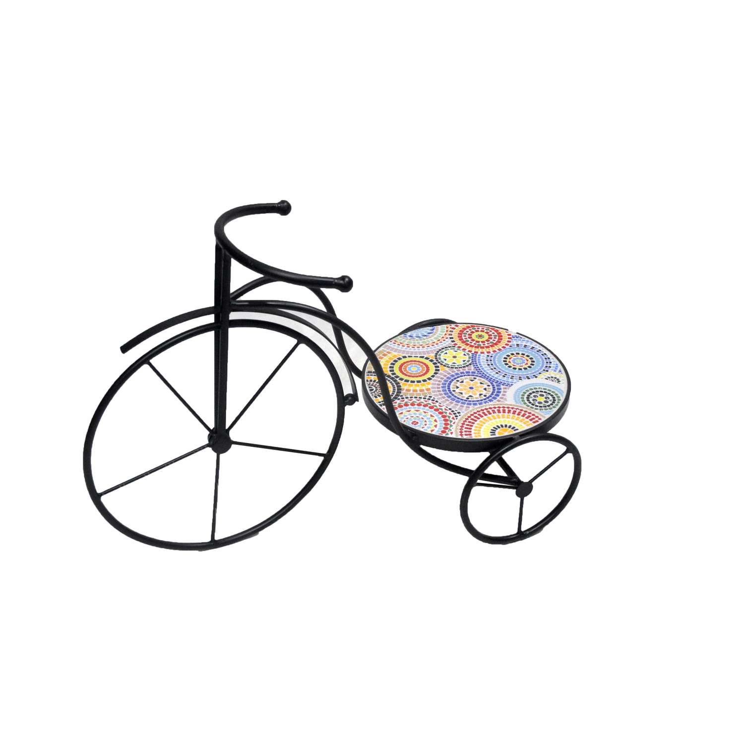 Infinity 13.78 in. H Metal Bicycle Plant Holder