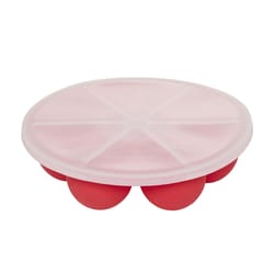Instant Pot Red/White Silicone Cup Rack With Lid