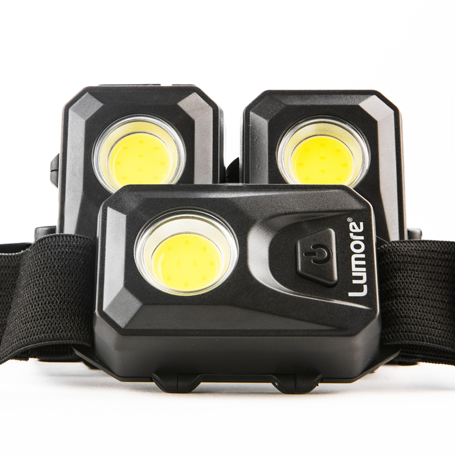 Photos - Torch Lumore 150 lm Black LED COB Head Lamp AAA Battery 6857