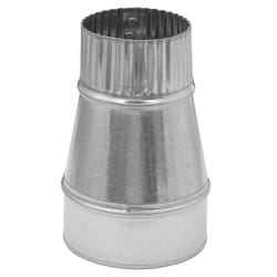 Imperial 4 in. D X 3 in. D Galvanized Steel Reducer with Crimp