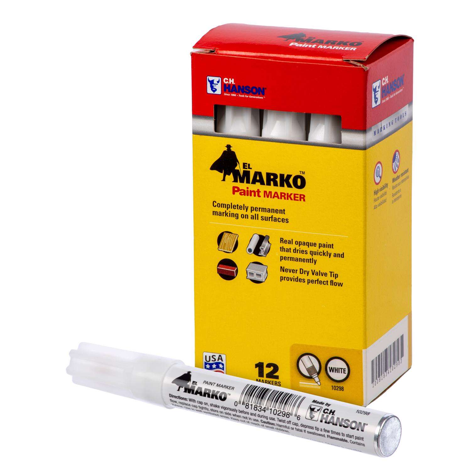 C.H. Hanson White Valve Tip Paint Marker 1 pk Ace Hardware