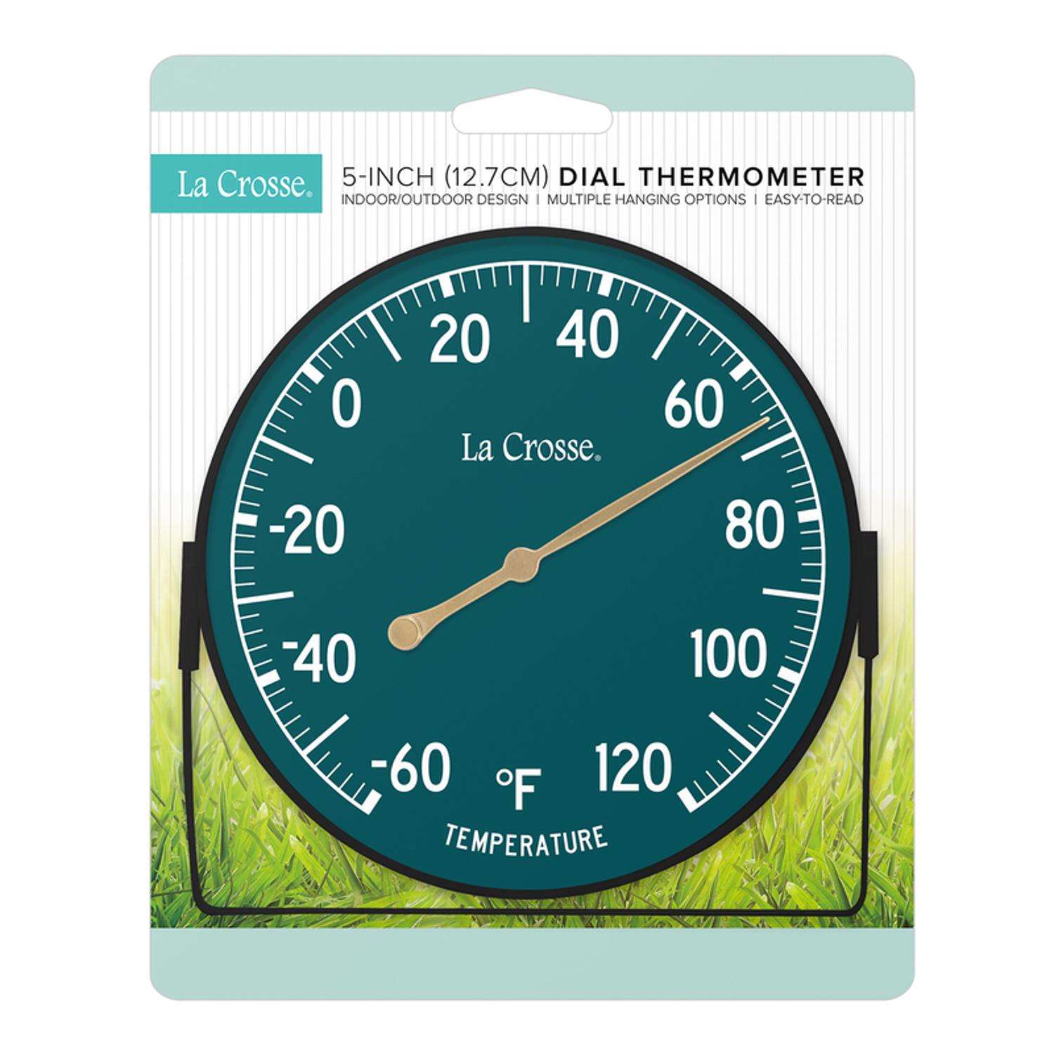 La Crosse Technology Dial Thermometer Plastic Green 5 in. Ace Hardware