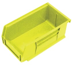 Quantum Storage 4-1/8 in. W X 2-13/16 in. H Storage Bin Polypropylene 1 compartments Yellow