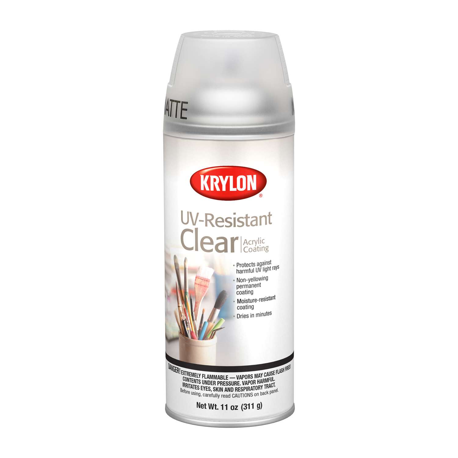 Krylon Matte Clear Uv Resistant Acrylic Coating Spray 11 Oz Ace