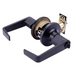 Brinks Commercial Matte Black Entry Lever 2 in.