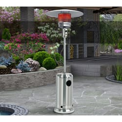 U-CO 38000 BTU Propane Stainless Steel Freestanding Patio Heater