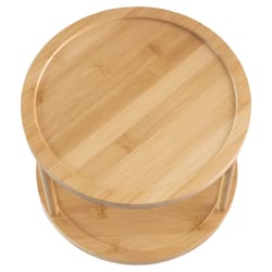 Totally Bamboo TB Home Natural Bamboo 2-Tier Lazy Susan