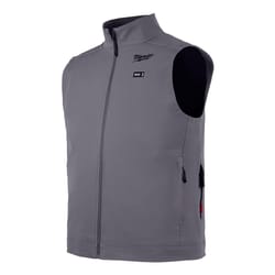 Milwaukee M12 M Sleeveless Unisex Full-Zip Heated Vest (Vest Only) Gray