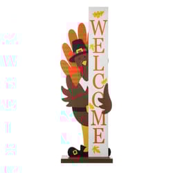 Glitzhome Turkey Porch Sign Iron/MDF 1 pc