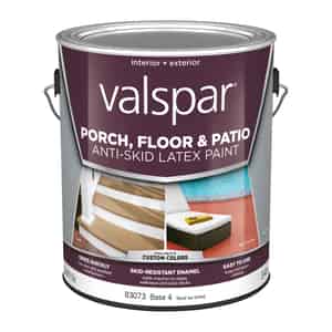 Valspar  Anti-Skid  Clear  Base 4  Latex  Porch & Floor Paint  1 gal. 