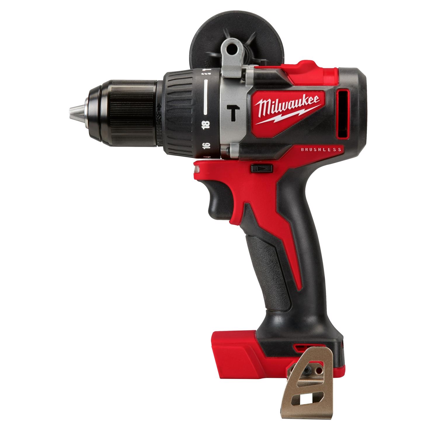 Photos - Drill / Screwdriver Milwaukee M18 1/2 in. Brushless Cordless Hammer Drill Tool Only 2902-20 