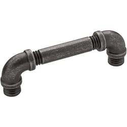 Hickory Hardware Pipeline Contemporary Bar Cabinet Pull 3-3/4 in. Black Nickel Vibed 1 pk