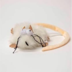 Steel Dog White Plush Combo Critter Cat Toy 1 pk