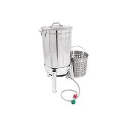 Bayou Classic 58000 BTU Stainless Steel Portable Outdoor Cooker Kit 44 qt