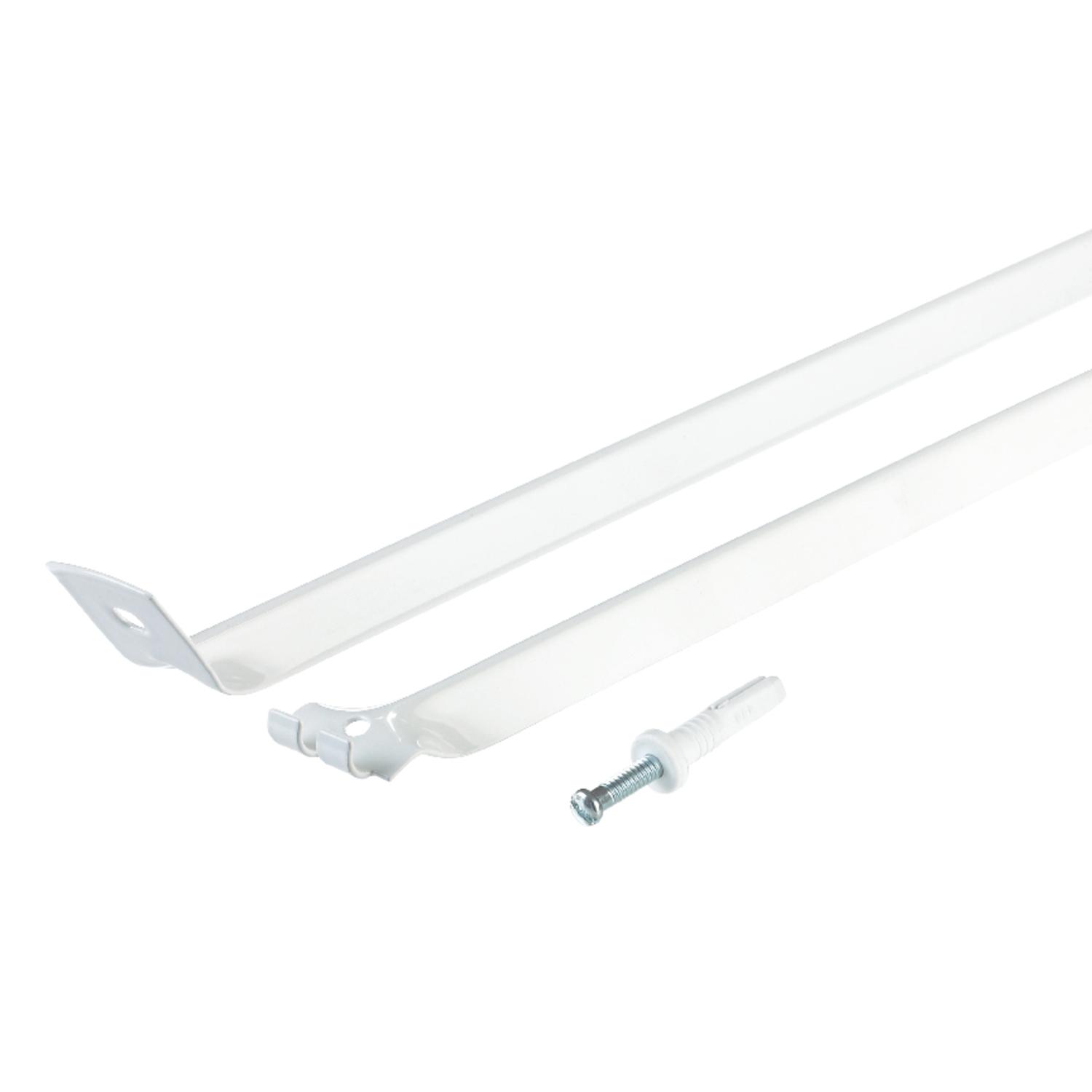 Rubbermaid 1.1 in. W X 12 in. L Aluminum Support Brace/ Wall Anchor W/Drive Pin 20 pk Rubbermaid 1.1 in. W X 12 in. L Aluminum Support Brace/ Wall Anchor W/Drive Pin 20 pk
