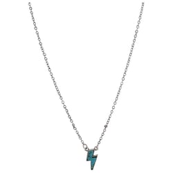 Montana Silversmiths Women's Lightning Bolt Silver/Turquoise Necklace