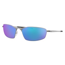 Oakley Whisker Unisex Chrome Frame Blue Lens Sunglasses