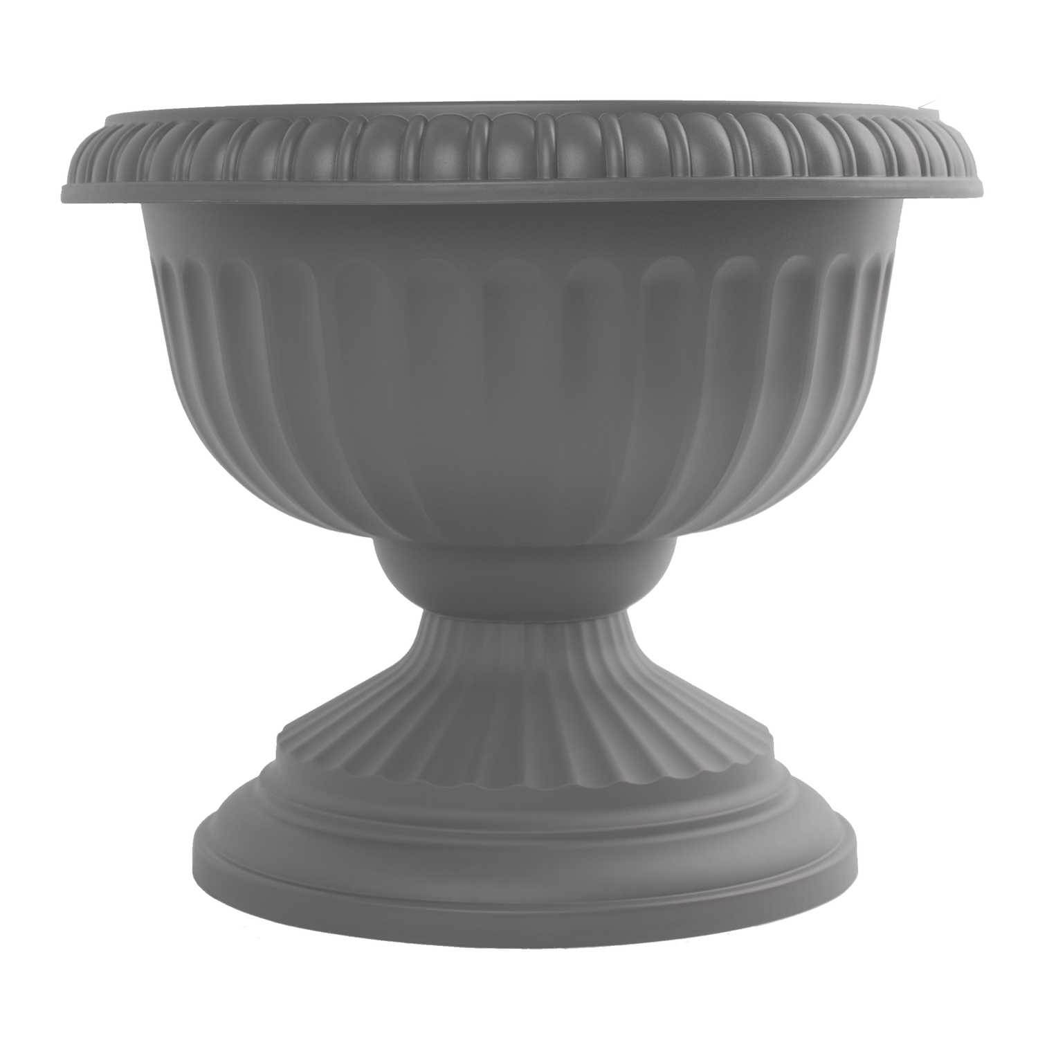 Bloem 14.8 in. H x 17.8 in. Dia. Peppercorn Plastic Grecian Urn Flower