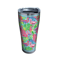 Tervis 30 oz Bright Flamingo Multicolored BPA Free Tumbler with Lid