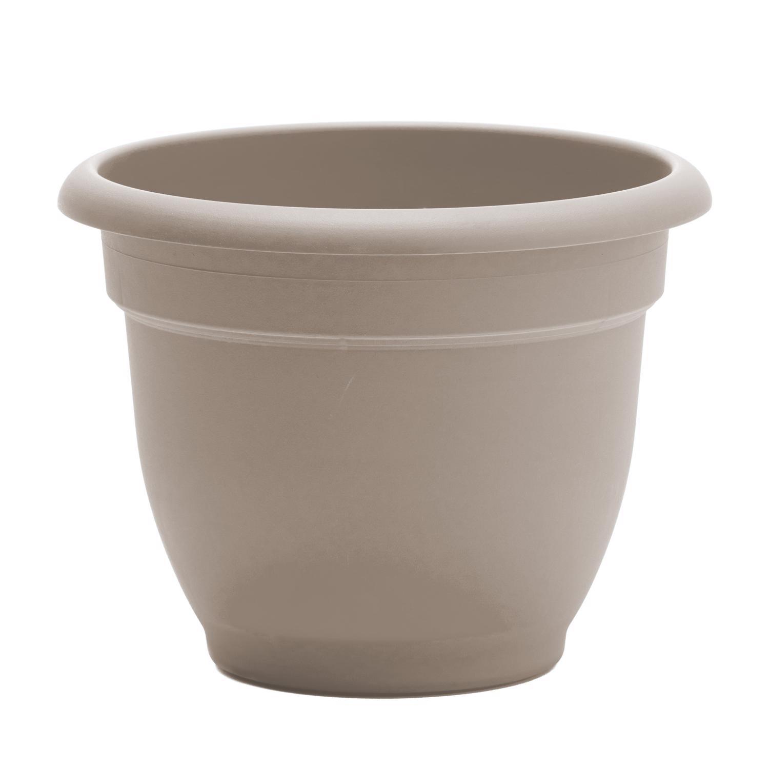 Bloem 16.8 in. H X 20 in. D Plastic Ariana Planter Pebble Stone