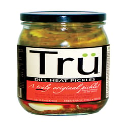 Tru Pickles Dill Heat Pickles 16 oz Jar
