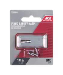 Ace Zinc 1-3/4 in. L Fixed Staple Safety Hasp 1 pk