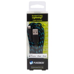 Fusebox Lightning to USB-A Cable 6 ft. Black