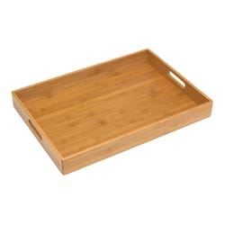 Lipper International Brown Bamboo Rectangular Tray 1 pk