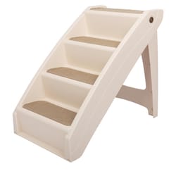 PetSafe CozyUp Extra Large Plastic Pet Stairs Tan 25 in. H X 18 in. W X 28 in. D