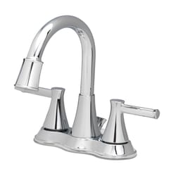 OakBrook Chrome Modern Two-Handle Bathroom Sink Faucet 4 in.