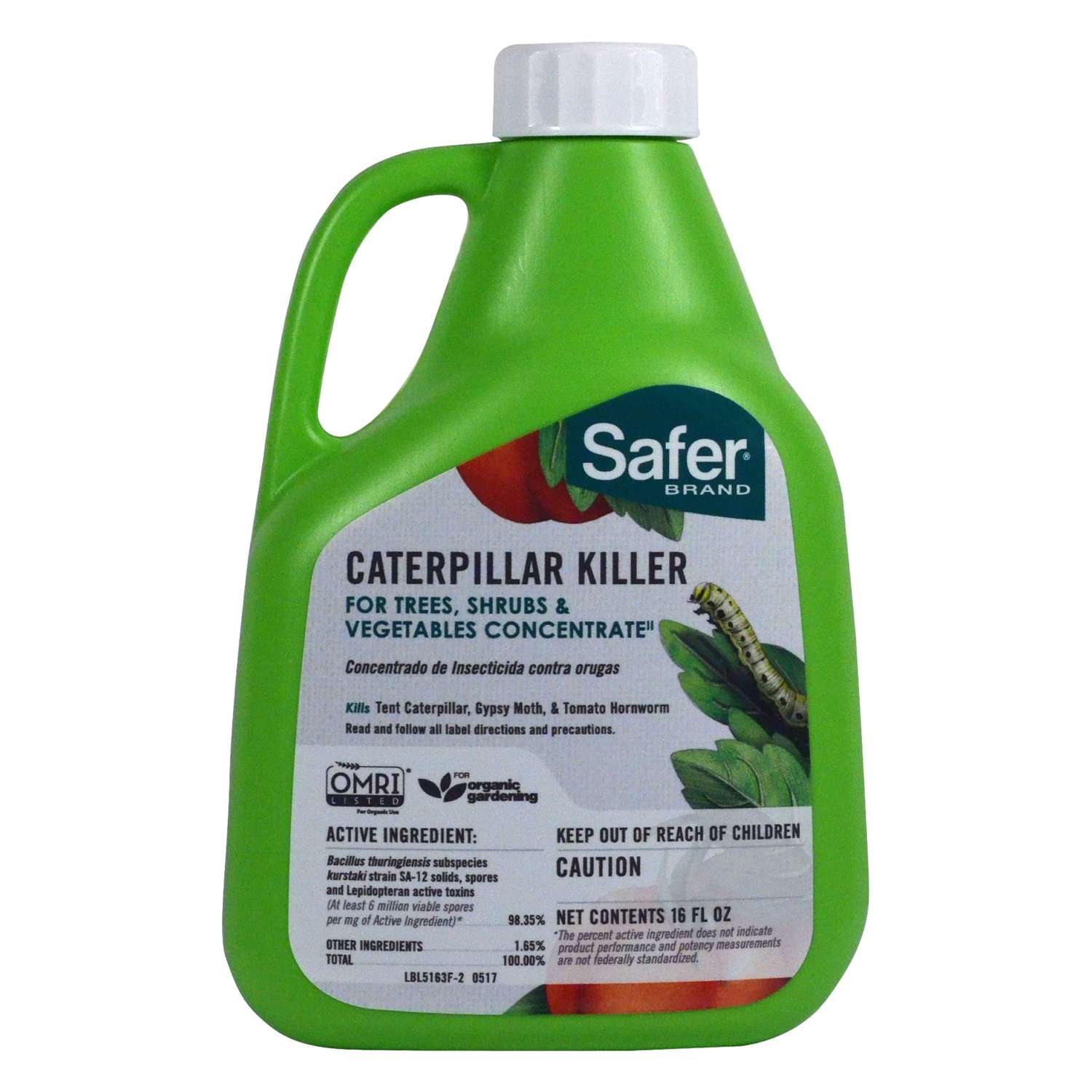 Safer Brand Caterpillar  Worm Killer 16 oz Ace  Hardware 