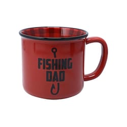 Pavilion Man Out 18 oz Red BPA Free Fishing Mug